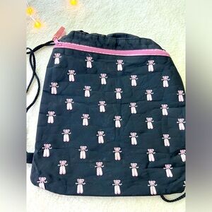 Ballerina Black and Pink Pointe Shoes Backpack